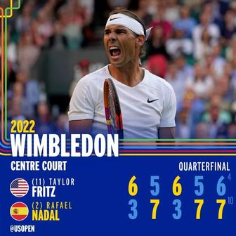 Nadal vào bán kết Wimbledon sau màn tra tấn thể lực