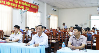 Bộ Tư lệnh Vùng 5 Hải quân thông tin tình hình biển, đảo tại 2 huyện Châu Thành và Chợ Mới