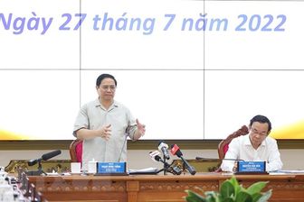 Thủ tướng làm việc với lãnh đạo chủ chốt Thành phố Hồ Chí Minh