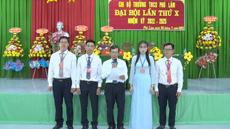 Đại hội điểm Chi bộ Trường THCS Phú Lâm thuộc cụm 2 tại Phú Tân