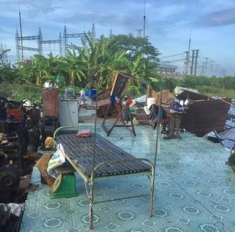 Mưa giông gây thiệt hại 2 căn nhà ở huyện Chợ Mới