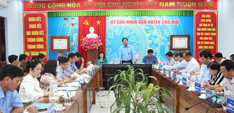 Phó Chủ tịch UBND tỉnh An Giang Trần Anh Thư kiểm tra tiến độ xây dựng nông thôn mới ở Chợ Mới