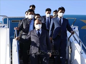 Chủ tịch nước tới Tokyo, bắt đầu chương trình dự Lễ Quốc tang cố Thủ tướng Nhật Bản Abe Shinzo