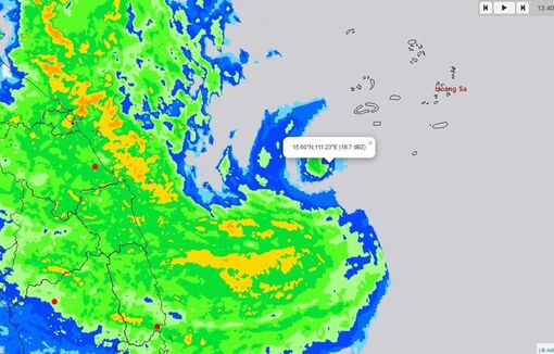 Bão số 4-Noru: Trạm radar thời tiết đã ‘bắt’ được bão, gió cực mạnh