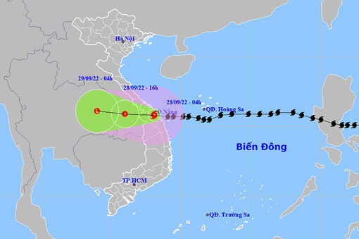 Thời tiết ngày 28/9: Bão Noru đổ bộ vào khu vực Thừa Thiên - Huế đến Quảng Ngãi, sức gió giật cấp 13