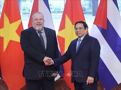 Thủ tướng Phạm Minh Chính hội đàm với Thủ tướng Cuba Manuel Marrero Cruz