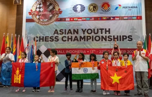 Cờ vua Việt Nam nhất toàn đoàn Giải Vô địch trẻ châu Á 2022