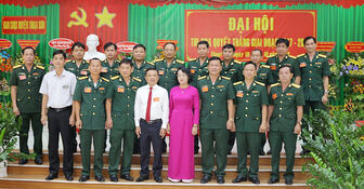 Lực lượng vũ trang huyện Thoại Sơn thi đua quyết thắng