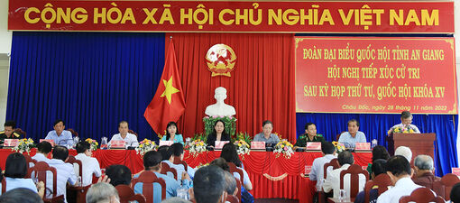 Đoàn đại biểu Quốc hội tỉnh An Giang tiếp xúc cử tri tại các địa phương