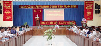 Ban Tuyên giáo Tỉnh ủy An Giang kiểm tra công tác tuyên giáo năm 2022 tại huyện Thoại Sơn