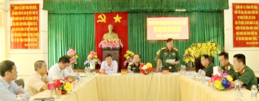 Đảng ủy Quân sự TP. Châu Đốc lãnh, chỉ đạo thực hiện thắng lợi nhiệm vụ chính trị năm 2022