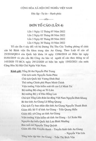 Trả lời phản ánh của ông Đặng Văn Tốt