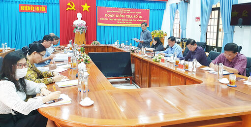 Kiểm tra thực hiện quy chế dân chủ tại huyện Tri Tôn