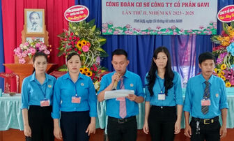 Phú Tân hoàn thành tổ chức Đại hội điểm Công đoàn cơ sở