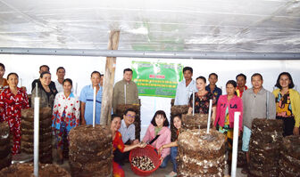 Hội thảo trồng nấm rơm dạng trụ và tận dụng phụ phẩm làm phân hữu cơ ở Châu Thành