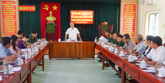 Lễ giao nhận quân ở huyện Tri Tôn được truyền hình trực tiếp