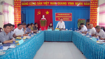 UBND huyện Tri Tôn làm việc 3 xã dân tộc về nhiệm vụ kinh tế - xã hội năm 2023