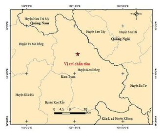 Động đất tiếp tục ở Kon Tum, 36 trận xảy ra trong 22 ngày
