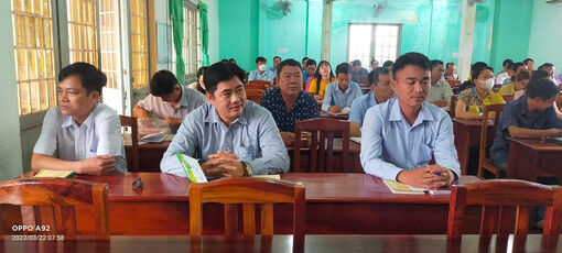 Khai giảng lớp bồi dưỡng chuyên đề vấn đề dân tộc và chính sách dân tộc, tôn giáo năm 2023 ở Thoại Sơn