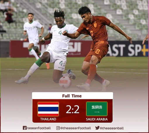 U23 Thái Lan gây bất ngờ khi cầm hòa U23 Saudi Arabia