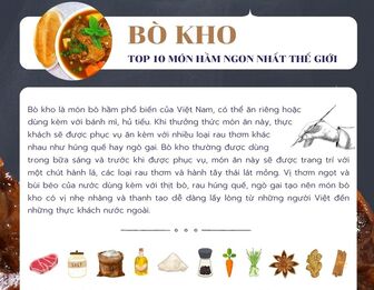 Bò kho Việt lọt top 10 món hầm ngon nhất thế giới