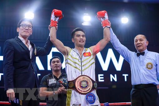 Võ sỹ Nguyễn Ngọc Hải giành đai vô địch WBA Nam Á super-lightweight