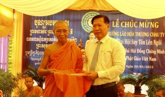 Hòa thượng Chau Ty được suy tôn ngôi vị Phó Pháp chủ Hội đồng Chứng minh Giáo hội Phật giáo Việt Nam
