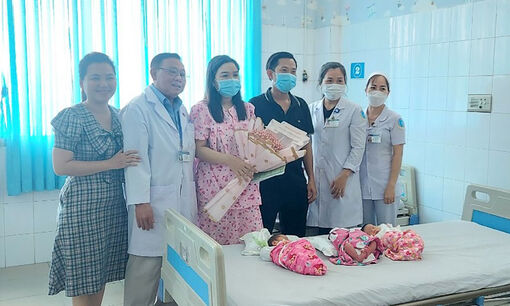 Bệnh viện Sản- Nhi An Giang phẫu thuật ca sinh 3 sau 8 năm hiếm muộn