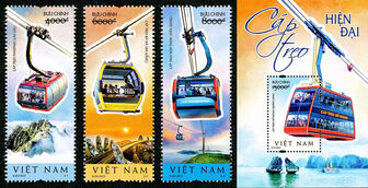 Bộ TT&TT phát hành bộ tem bưu chính “Cáp treo hiện đại”