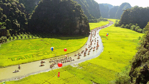 Đến Ninh Bình, check-in con đường hoa đẹp như trong phim Hàn