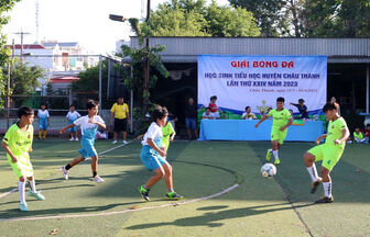 Trường Tiểu học Vĩnh Lợi đoạt giải nhất Giải bóng đá học sinh tiểu học huyện Châu Thành lần thứ 24/2023