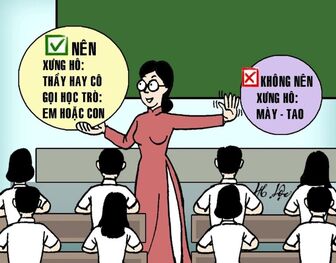 Thầy cô giáo lên lớp xưng hô là “tao”, rồi kêu học sinh bằng “mày” có chấp nhận không ông giáo?
