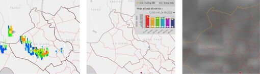 An Giang cảnh báo mưa giông chiều chủ nhật