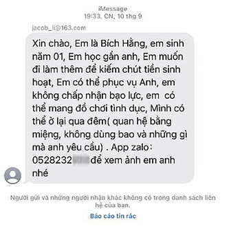 Bị làm phiền bởi cuộc gọi, tin nhắn rác