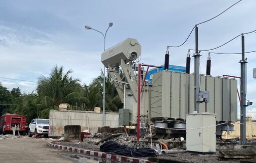 Hoàn thành dự án nâng công suất máy biến áp Trạm Biến áp 110kV Chợ Mới - An Giang