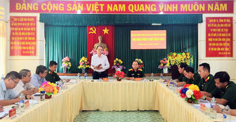 Đảng ủy Quân sự TP. Châu Đốc thực hiện toàn diện công tác quân sự, quốc phòng địa phương