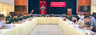 Hội nghị Đảng ủy Quân sự TP. Long Xuyên phiên cuối năm 2023