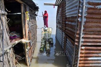 Mưa lớn gây ngập lụt trên diện rộng tại Ấn Độ