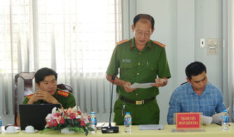 Tổ Công tác tỉnh An Giang kiểm tra thực hiện Đề án 06/CP tại Tri Tôn