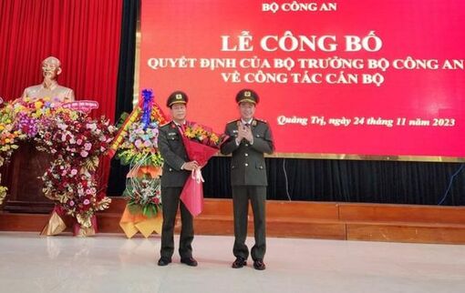 Bổ nhiệm Giám đốc Công an tỉnh làm Phó Cục trưởng An ninh