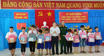 Thoại Sơn xuất quân “Tết quân – dân” năm 2024